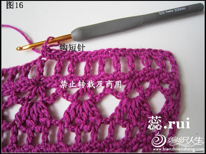 qiaorui作品~紫露草~披肩式馬甲~附教程 圖解。點開即見。