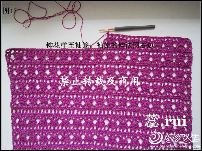 qiaorui作品~紫露草~披肩式馬甲~附教程 圖解。點開即見。