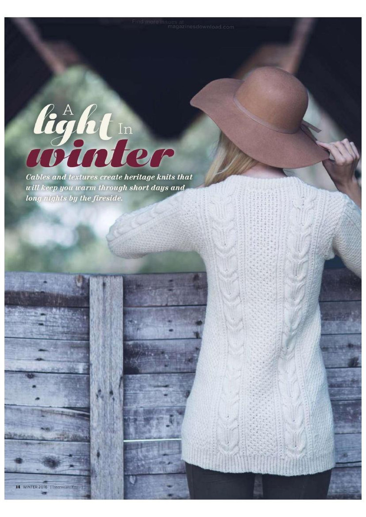 Interweave Knits  Winter 2016 - 輕描淡寫 - 輕描淡寫