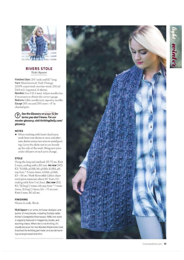 Interweave Knits  Winter 2016 - 輕描淡寫 - 輕描淡寫