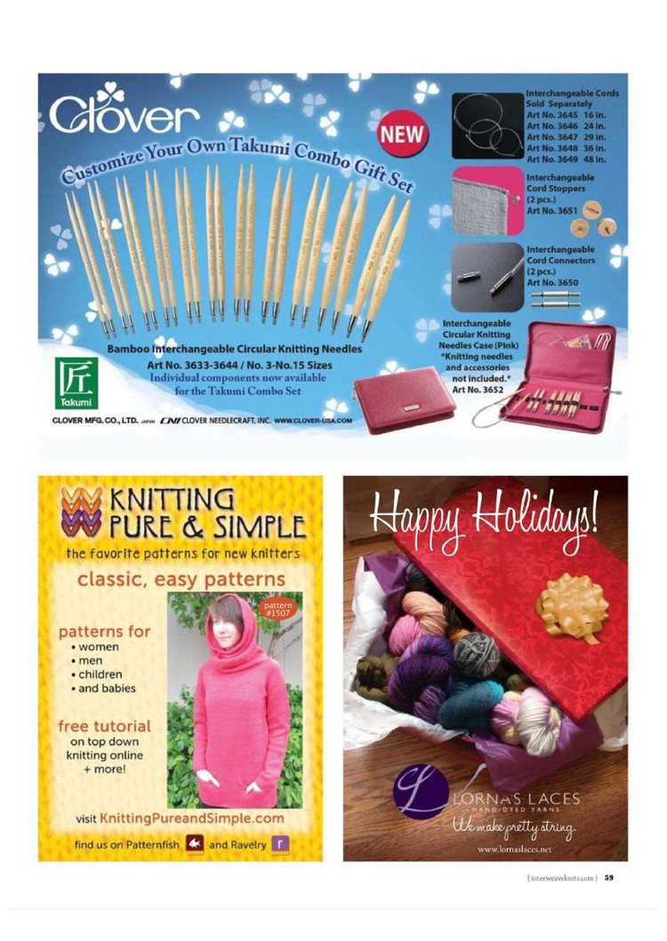 Interweave Knits  Winter 2016 - 輕描淡寫 - 輕描淡寫