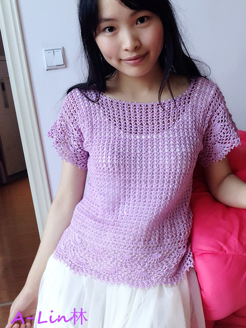 【A-Lin】紫熏--15手編大好之大熱款罩衫201513 - A-Lin林 - A-Lin的手工博客