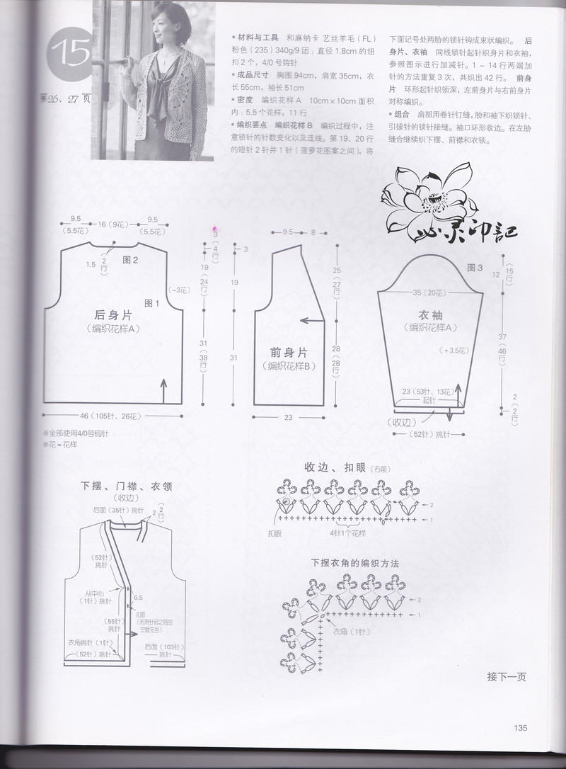 【心靈印記】晚霞——母親節(jié)菠蘿開(kāi)衫 - 心靈印記 - 指間紗
