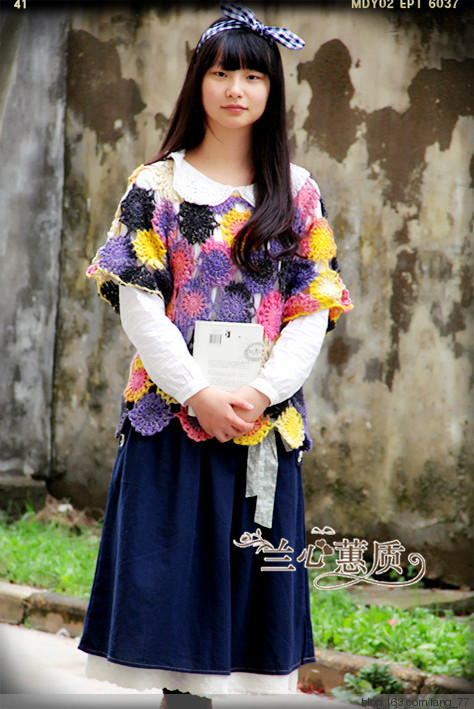 菊花香~~七彩云拼花衫（蘭心蕙質(zhì)2014） - 蘭心蕙質(zhì) - 蘭心蕙質(zhì)藍云海