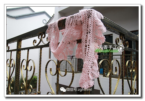 粉妝~~~菠蘿圍巾---04 - 碧海---纏夢(mèng) - 天香手編工作室