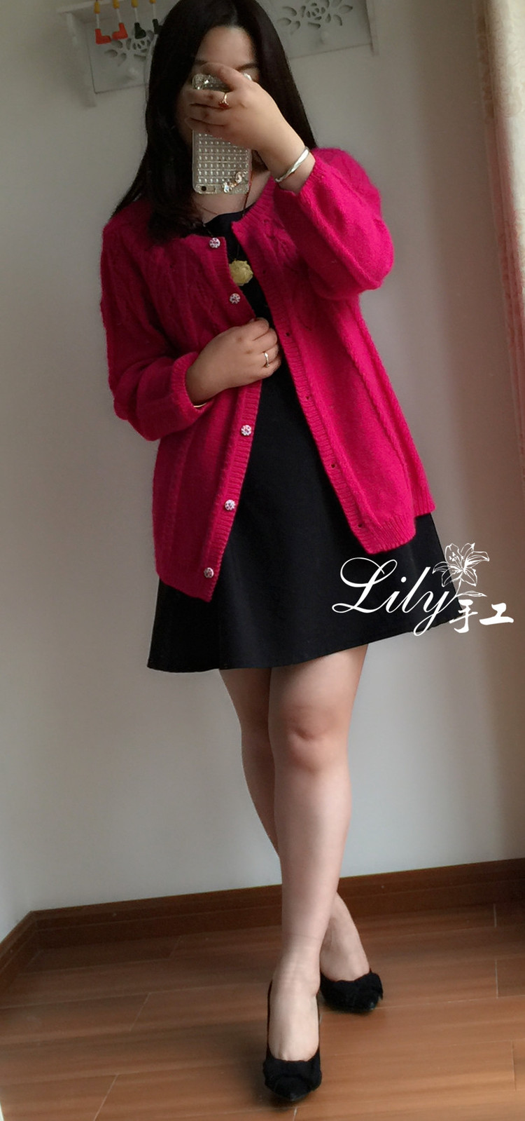 【Lily手工】--艷陽天--羊絨經(jīng)典開衫 - Lily - Lily的手工編織天地