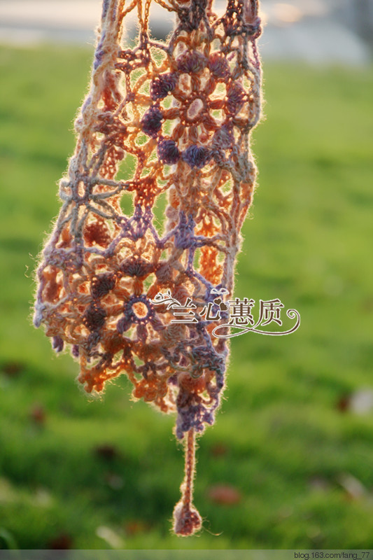 朝霞*花弄影~~唯美拼花斗篷披肩圍巾（蘭心蕙質） - 蘭心蕙質 - 蘭心蕙質藍云海