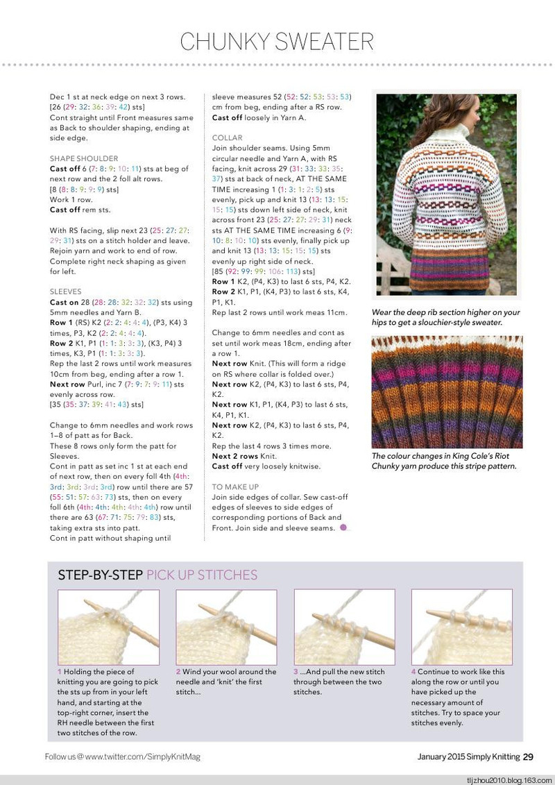 Simply Knitting Issue 128 2015 - 紫蘇 - 紫蘇的博客