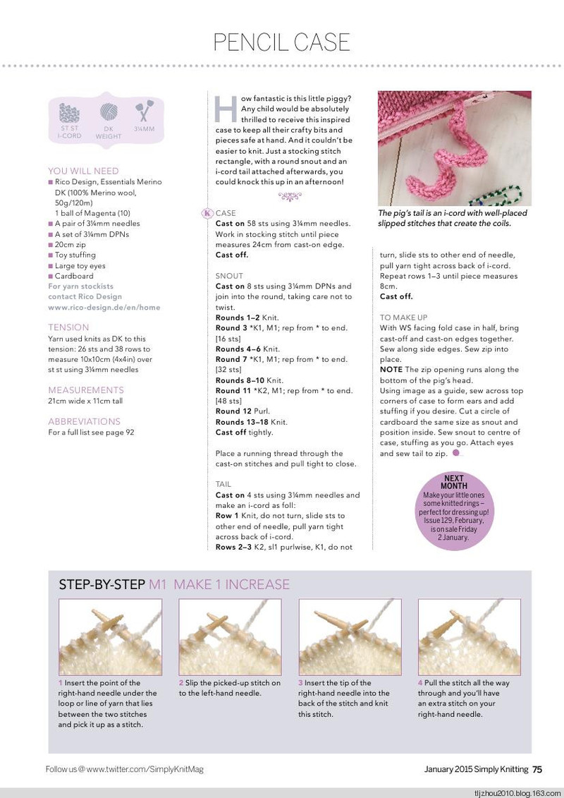 Simply Knitting Issue 128 2015 - 紫蘇 - 紫蘇的博客