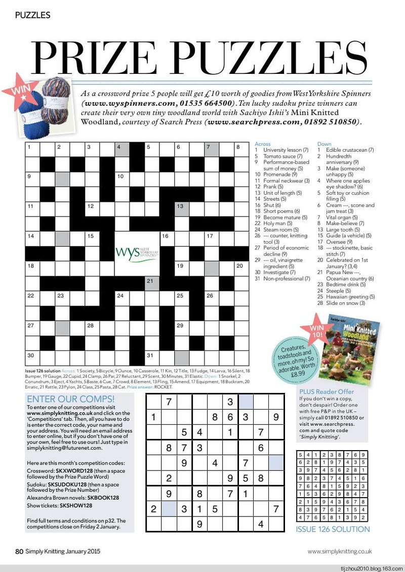 Simply Knitting Issue 128 2015 - 紫蘇 - 紫蘇的博客