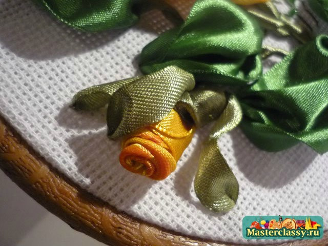 刺繡緞帶豪華黃玫瑰 - 夏天 - 夏天
