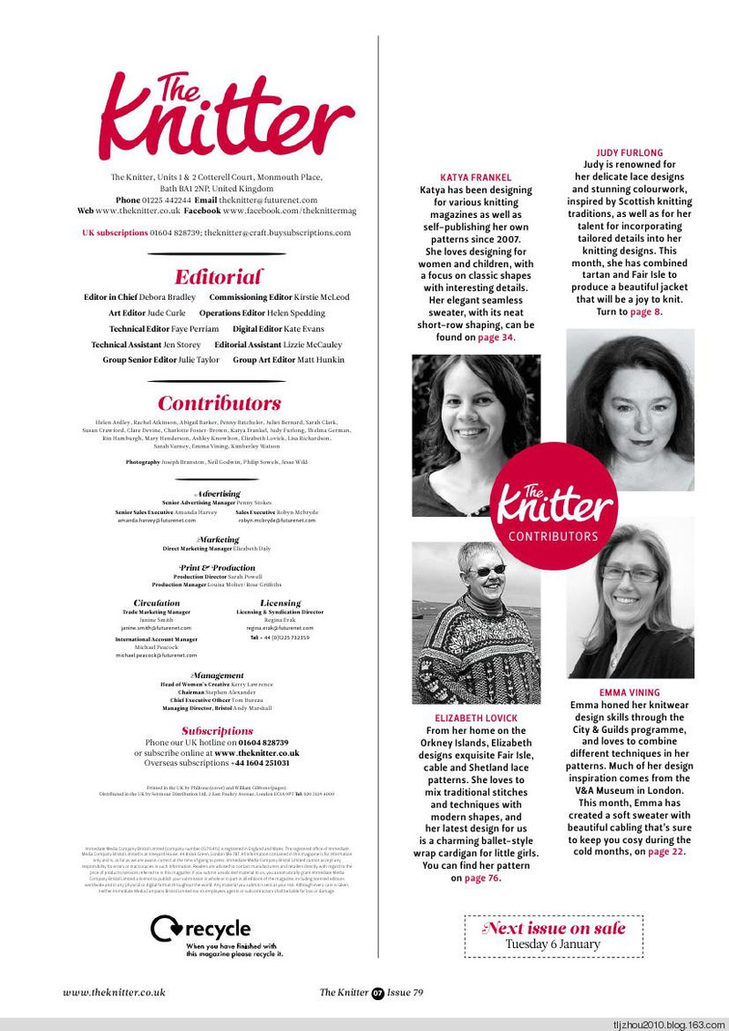 The Knitter Issue 79 2014 - 紫蘇 - 紫蘇的博客