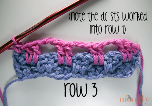 Leaping Stripes and Blocks Blanket - free crochet pattern on Moogly!
