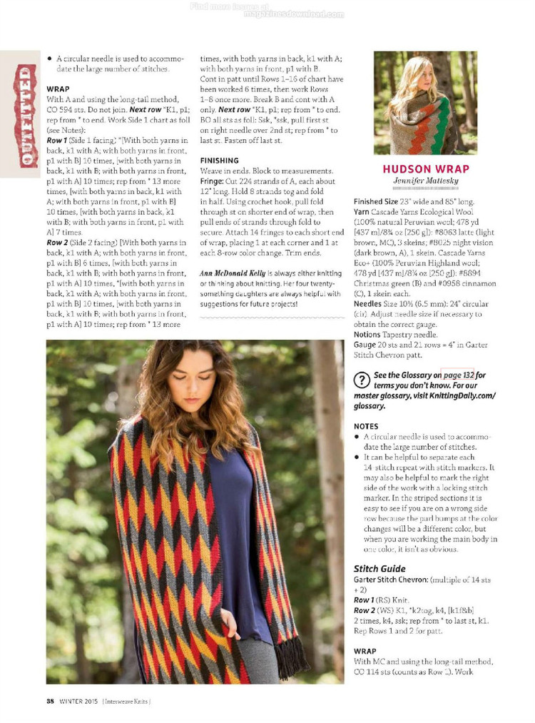 Interweave knits winter 2015 - 輕描淡寫 - 輕描淡寫