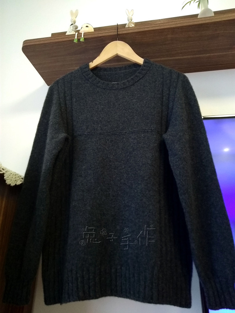 [兔子*手工]簡約（成人款）~自帶袖~低圓領套頭衫 - 兔子 - 兔子的手工小窩