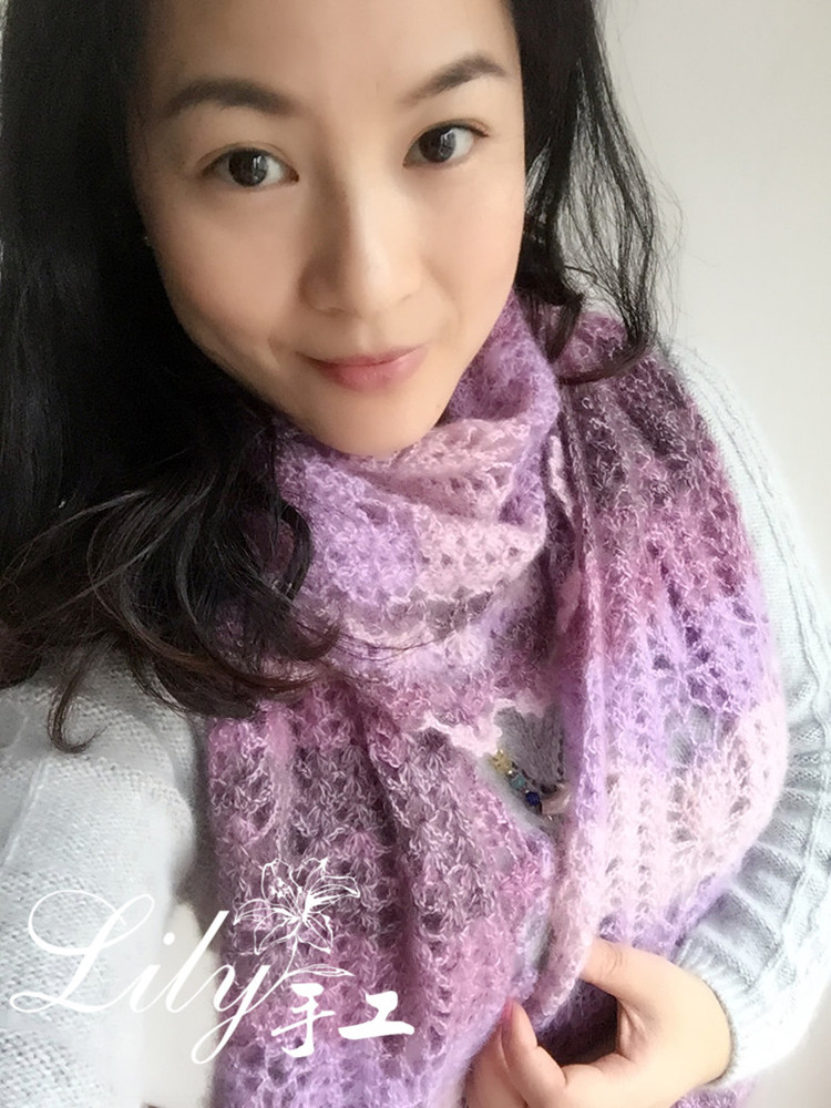 【Lily手工】--菠蘿蜜--段染小馬魅力圍巾 - Lily - Lily的手工編織天地
