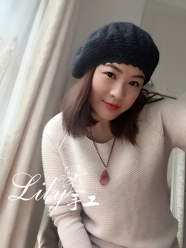 【Lily*手工】--小小畫(huà)家帽--尾線成就的一頂鉤針帽 - Lily - Lily的手工編織天地
