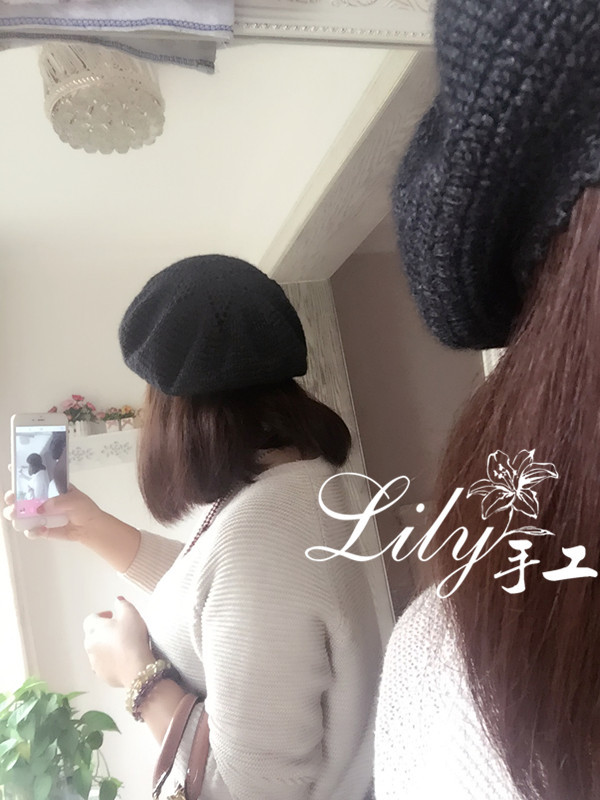【Lily*手工】--小小畫(huà)家帽--尾線成就的一頂鉤針帽 - Lily - Lily的手工編織天地