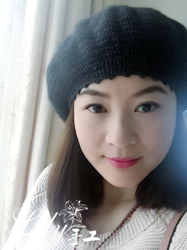 【Lily*手工】--小小畫(huà)家帽--尾線成就的一頂鉤針帽 - Lily - Lily的手工編織天地