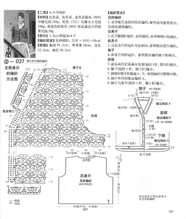 別致手鉤毛衣 - 紫藤花瓣 - 月下紫藤