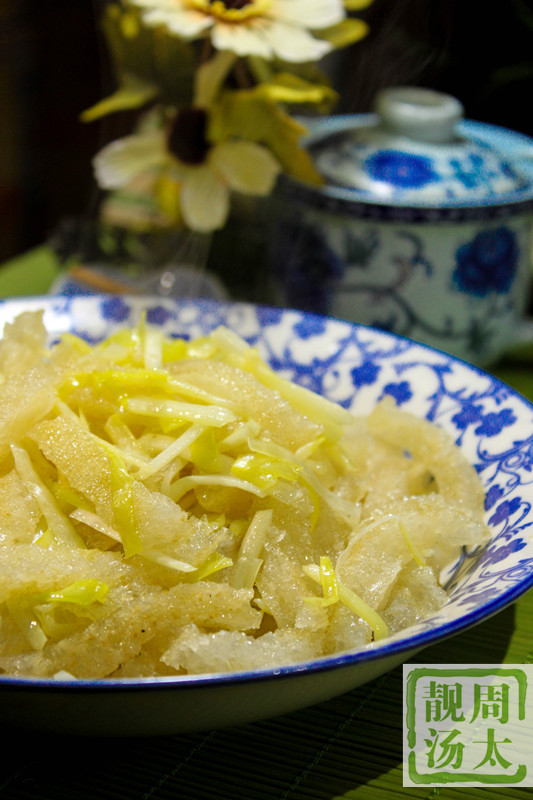 韭黃炒肉皮--品味本幫菜 - 周太靚湯 - 周太靚湯