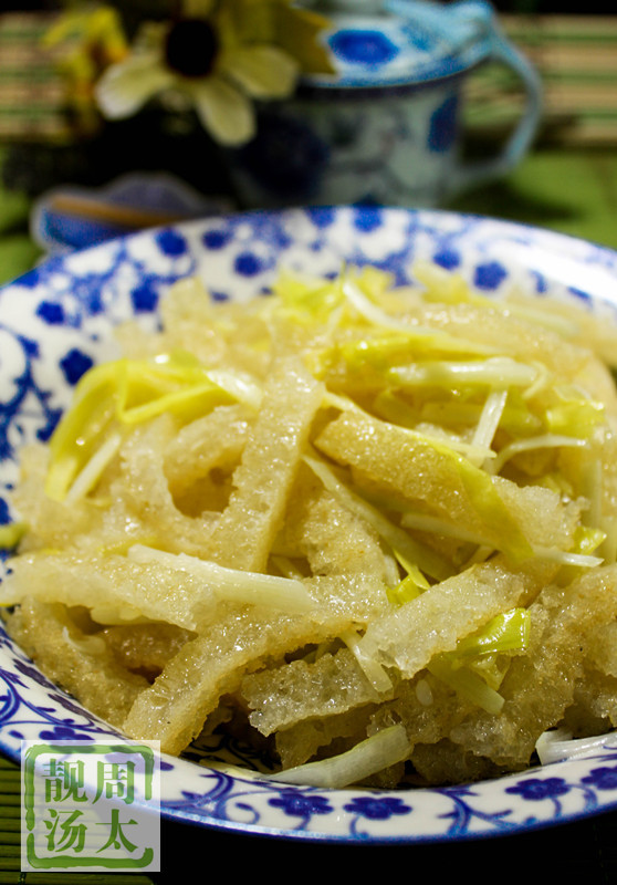 韭黃炒肉皮--品味本幫菜 - 周太靚湯 - 周太靚湯