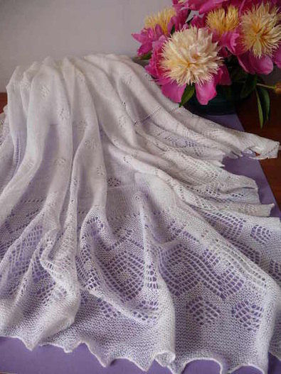 New Prince swaddled in knitted lace - 大愛英國(guó)小王子的蕾絲毯子[花樣圖解搜索中] [我和我的小伙伴們都被它吸引了！] - 舒舒愛折騰 - 上班折騰打印機(jī)，下班奶娃打毛衣