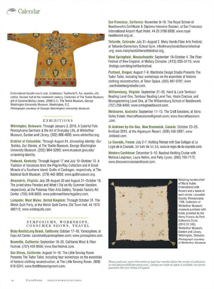 PieceWork  July/August 2015 - 輕描淡寫 - 輕描淡寫