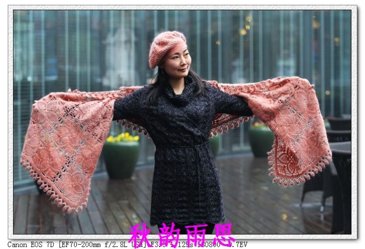 原創(chuàng)——濃情蜜語（披肩帽子組合） - 秋韻雨思 - 秋韻雨思