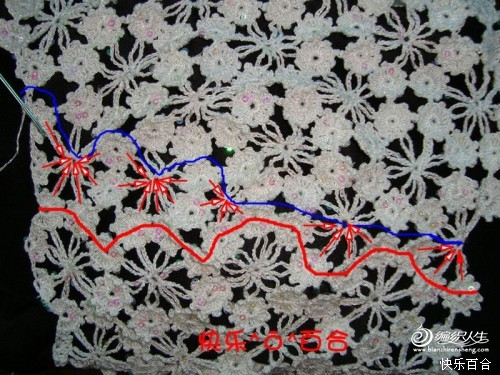 快樂(lè)百合老師－－梅花小坎整花(20朵)分袖教程 - 清水秋千 - 清水秋千的小窩