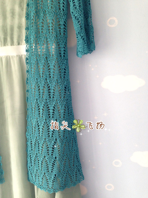 暗香疏影（1519）---10蕾絲精致長款外披 - 指尖飛揚(yáng) - 指尖飛揚(yáng)