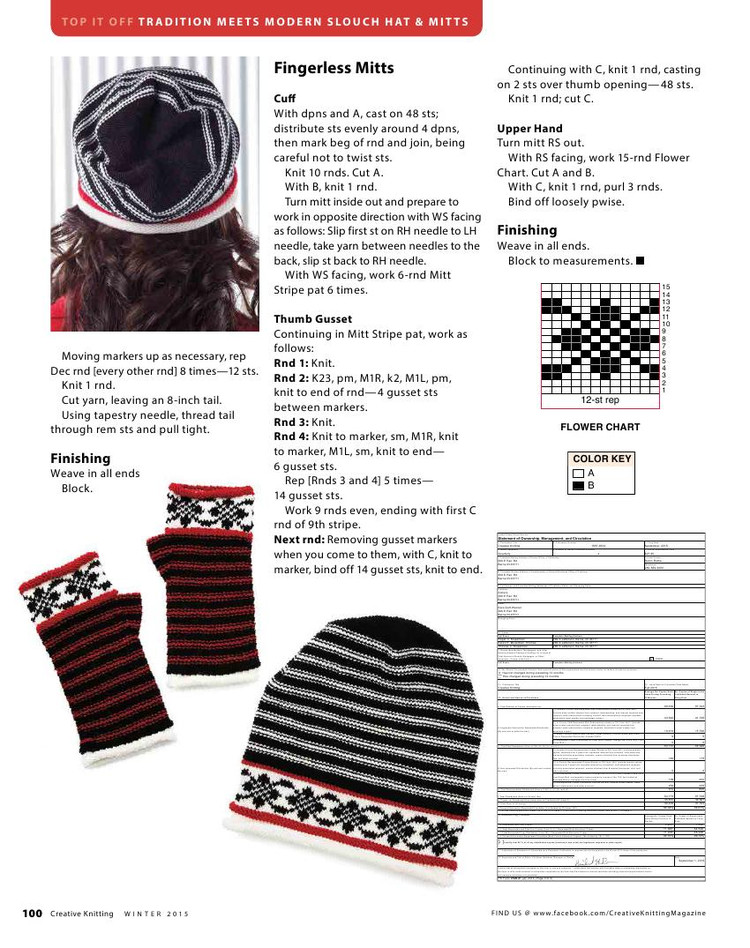 Creative Knitting Winter 2015 - 輕描淡寫 - 輕描淡寫
