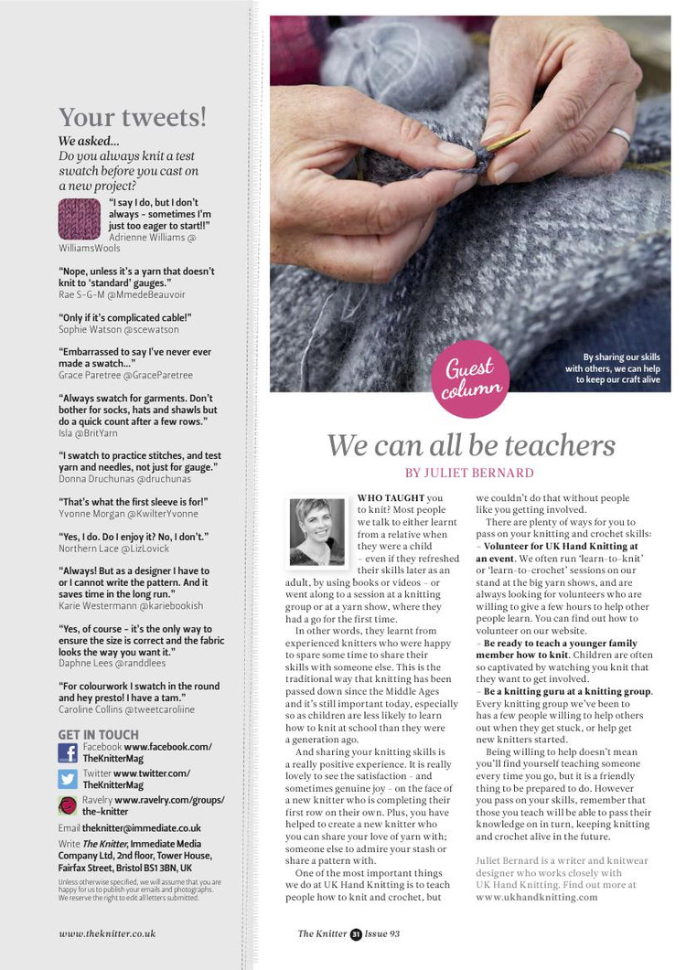 The Knitter Issue 93 2015 - 輕描淡寫 - 輕描淡寫