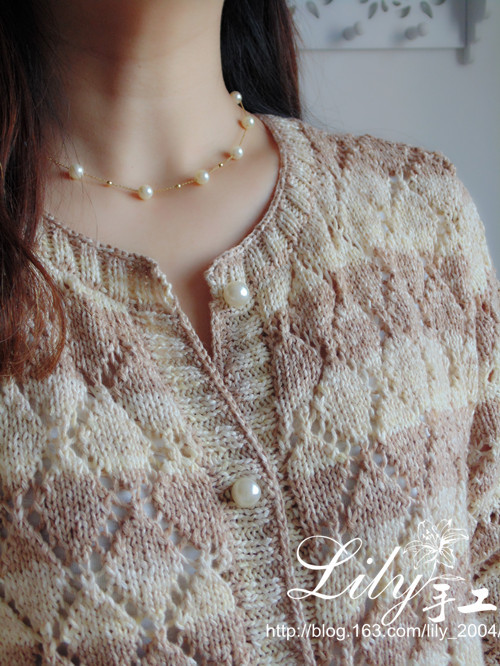 【Lily手工】--淡然--常規(guī)款小方塊開衫 - Lily - Lily的手工編織天地