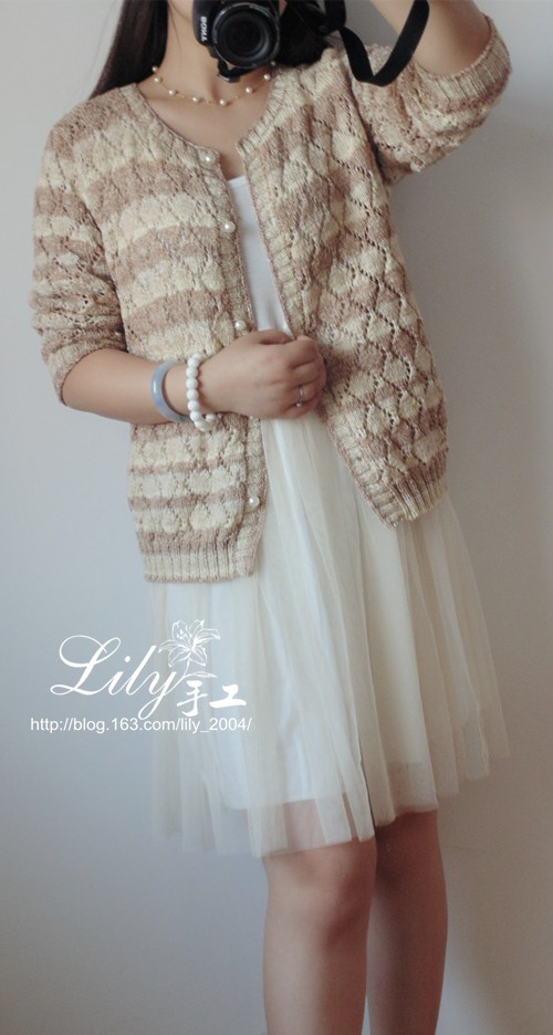 【Lily手工】--淡然--常規(guī)款小方塊開衫 - Lily - Lily的手工編織天地