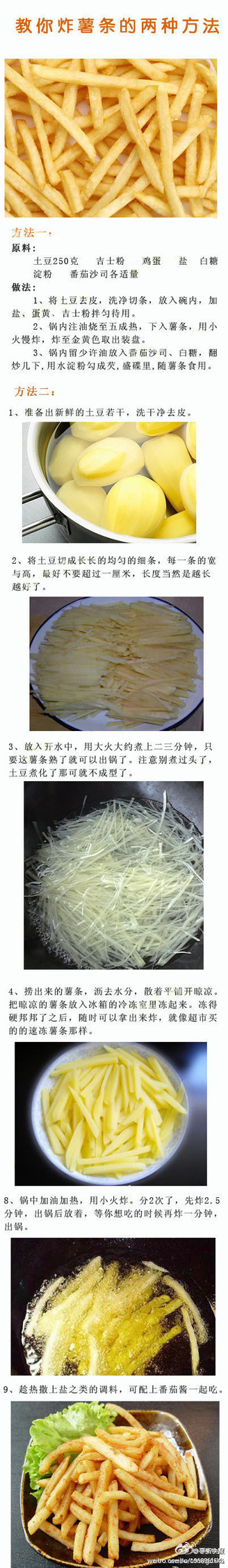 【炸薯條的兩種做法】 - 水心云影 - 水心云影的博客