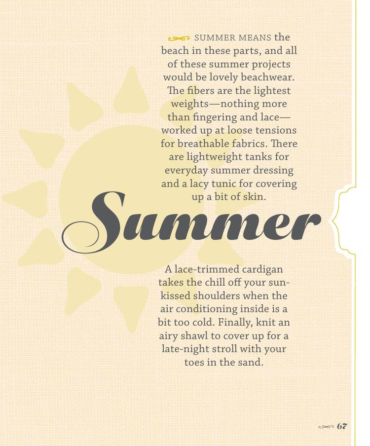 Warm Days, Cool Knits Lighter Designs for Every Season - 輕描淡寫 - 輕描淡寫