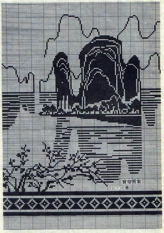 八十年代的鉤針蕾絲方格圖案 - 茗宴 - 茗香夜宴