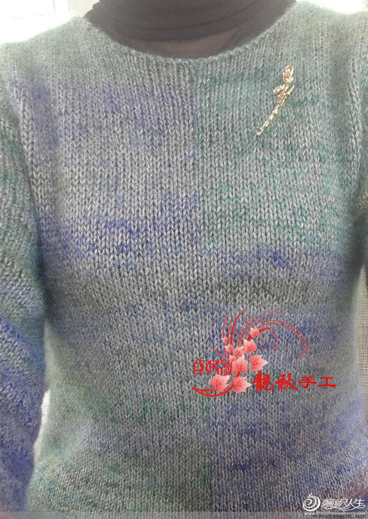紅葉靚秋     [套頭衫] 拾翠——真馬牛絨合身長(zhǎng)袍 - 鉤織樂趣 - 鉤織樂趣的博客