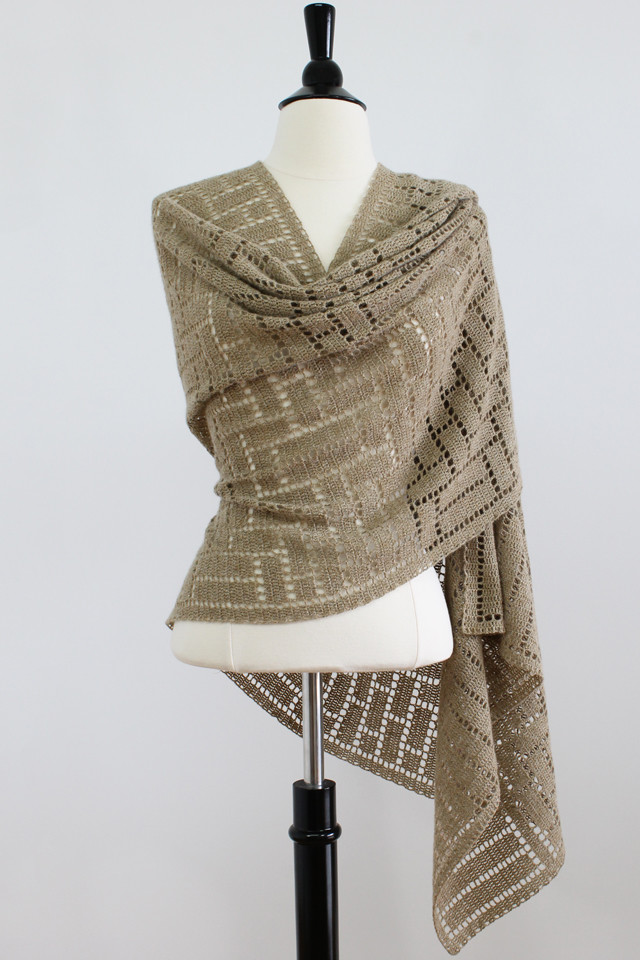 【轉載】Augustus Rectangular Shawl - 鉤針披肩 - 荷塘秀色 - 茶之韻