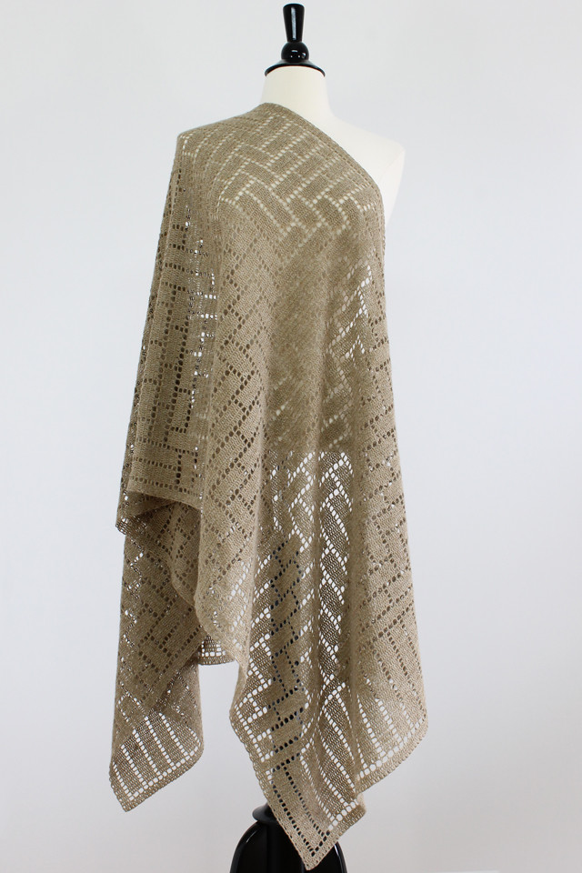 【轉載】Augustus Rectangular Shawl - 鉤針披肩 - 荷塘秀色 - 茶之韻