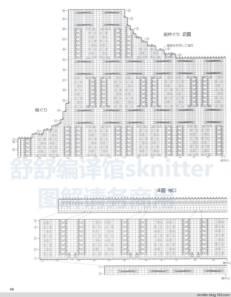 舒·編譯 | 羅敷：微喇袖口荷葉下擺復(fù)古美衣 - sknitter - @舒舒編譯館sknitter