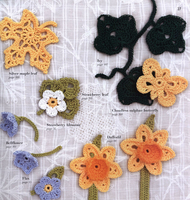 100LaceFlowersToCrochet 鉤單元花 - 紫蘇 - 紫蘇的博客