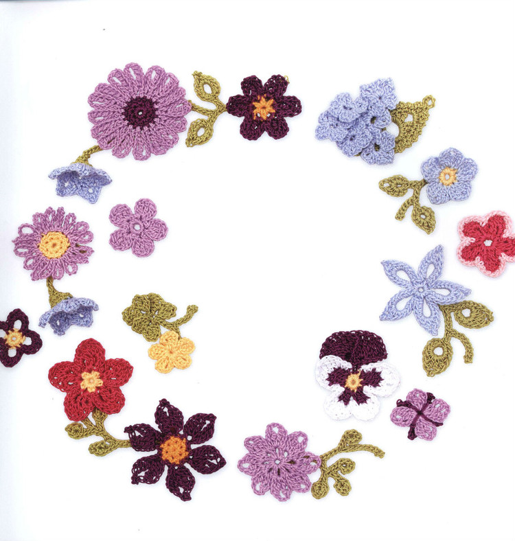 100LaceFlowersToCrochet 鉤單元花 - 紫蘇 - 紫蘇的博客