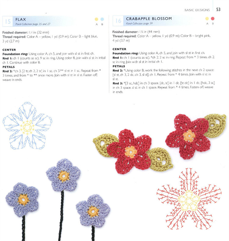 100LaceFlowersToCrochet 鉤單元花 - 紫蘇 - 紫蘇的博客