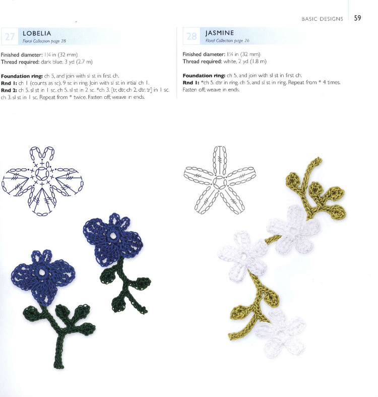 100LaceFlowersToCrochet 鉤單元花 - 紫蘇 - 紫蘇的博客