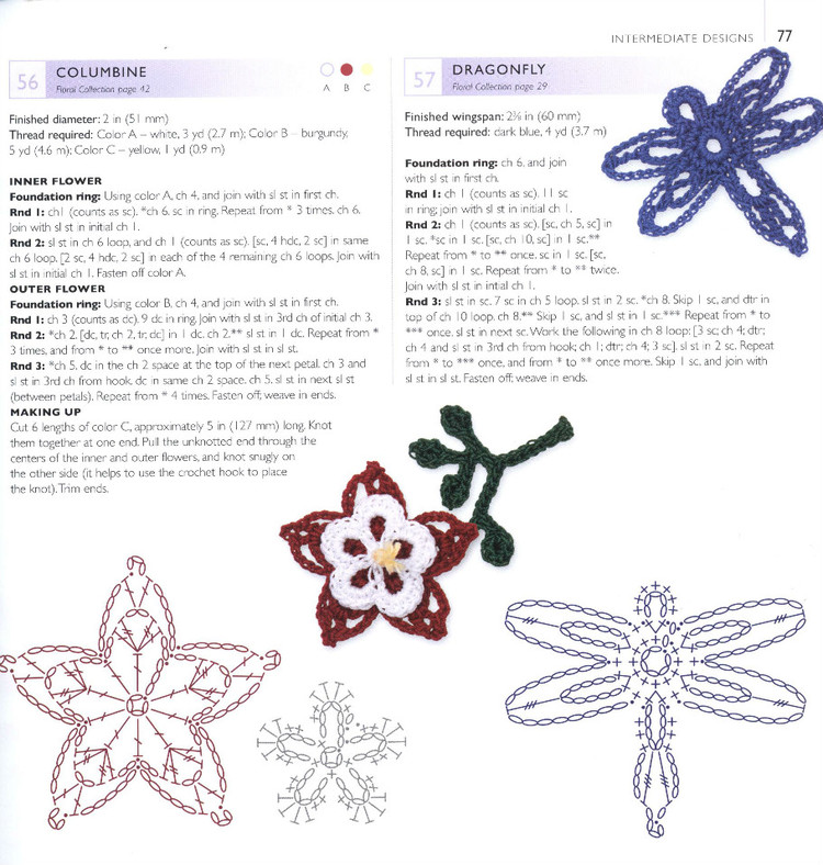 100LaceFlowersToCrochet 鉤單元花 - 紫蘇 - 紫蘇的博客