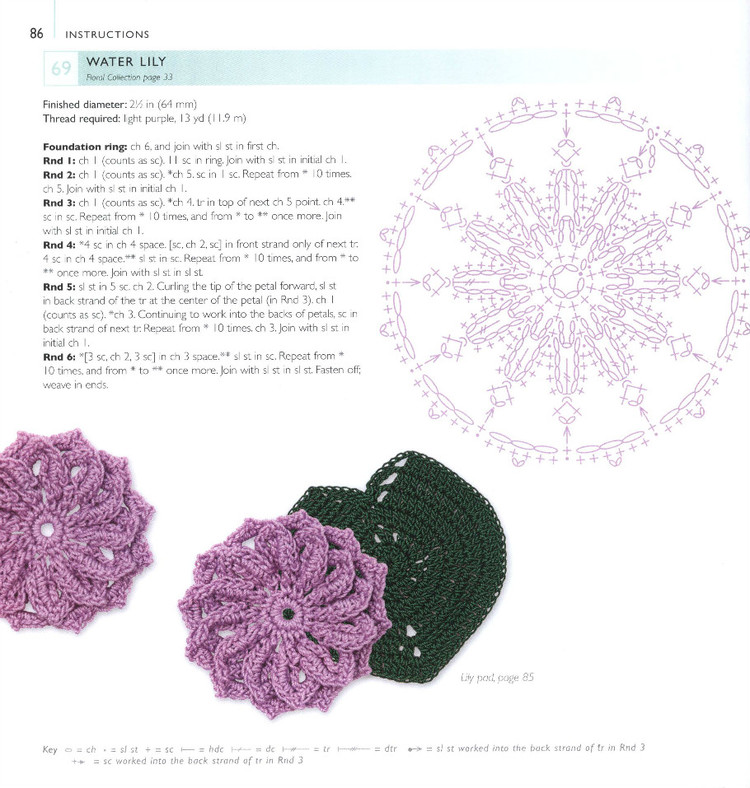 100LaceFlowersToCrochet 鉤單元花 - 紫蘇 - 紫蘇的博客