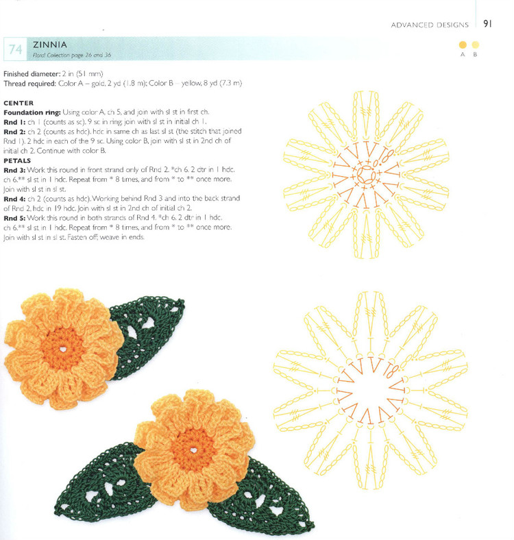 100LaceFlowersToCrochet 鉤單元花 - 紫蘇 - 紫蘇的博客