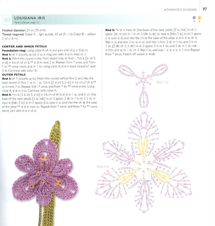 100LaceFlowersToCrochet 鉤單元花 - 紫蘇 - 紫蘇的博客